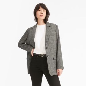 Everlane “The Oversized Blazer” in “Glen Plaid” color pattern